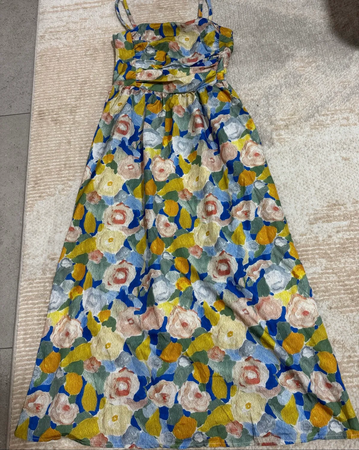 Vibrant Floral Maxi Dress