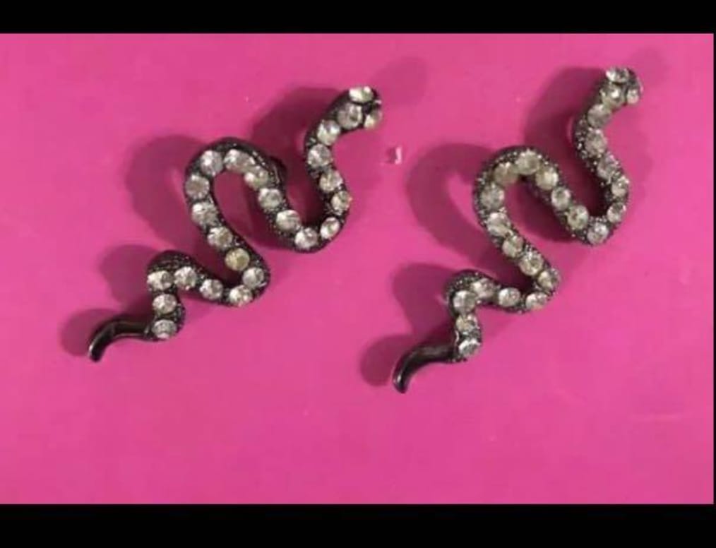 Sparkly Snake Earrings