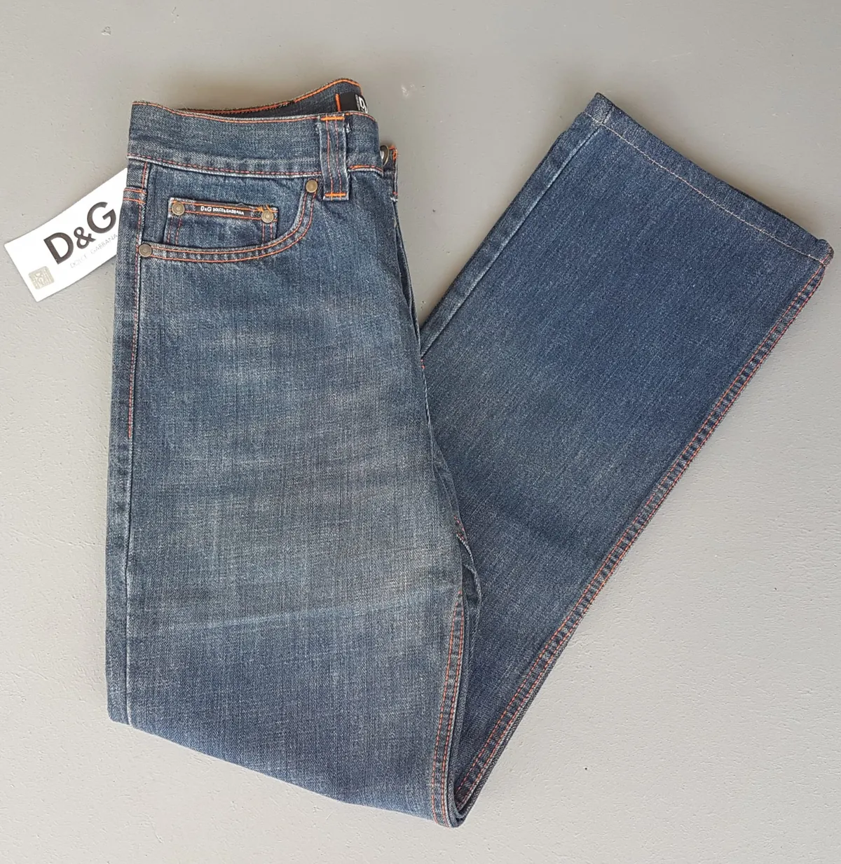 DOLCE & GABBANA Retro DOLCE & GABBANA Denim Jeans, Made in ITALY, Versatile D&G Bootcut Flare Bottoms, Cosmopolitan, ITALIAN Designer Wear, New with Tag, Sophistication, Nostalgic Appeal, Vintage Pants, Timeless Classic, Luxury Living, Cult Street Fashion - Photo 9