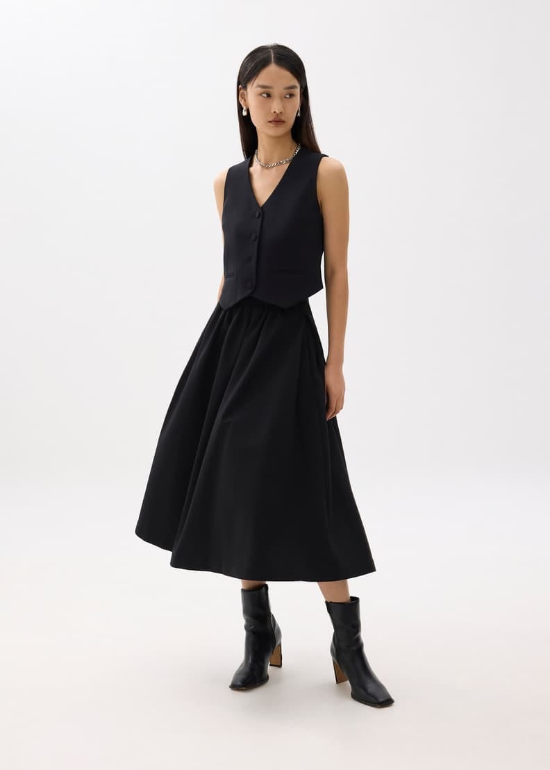 Love, Bonito BNWOT Lara Elastic Reversible Pleated Midi Skirt - Photo 4