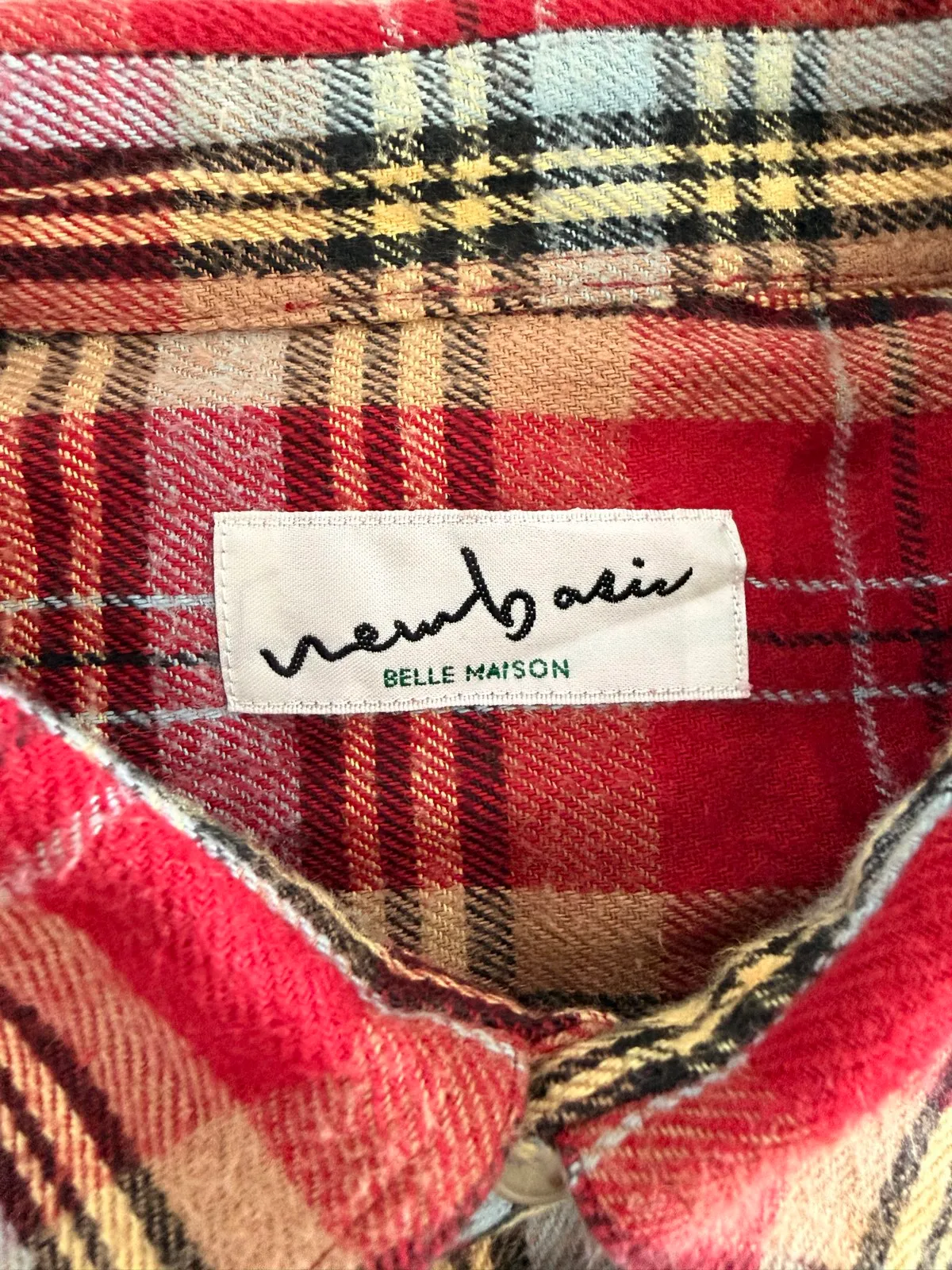Belle Maison Classic Red Plaid Flannel Shirt - Photo 2
