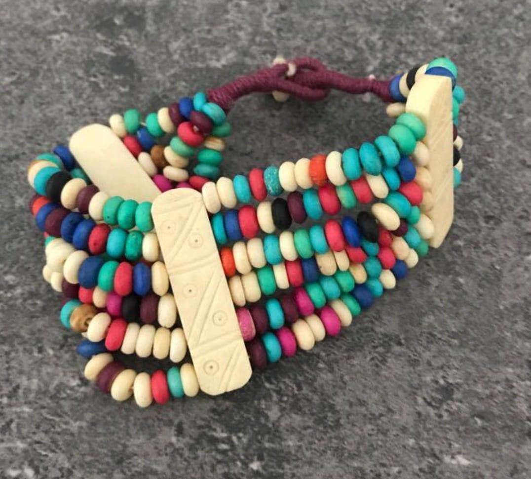 Boho Multicolour Beaded Bracelet