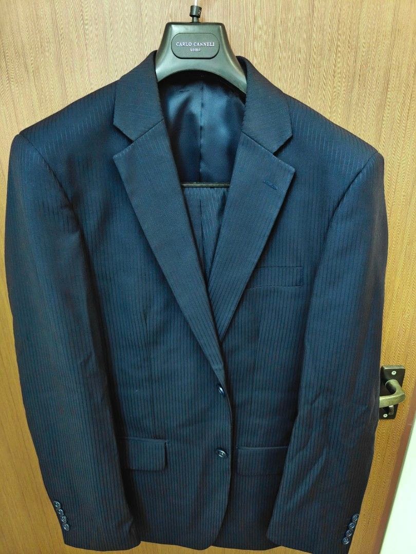 Classy Navy Blue Suit - Carlo Cannelli Uomo (Size M)