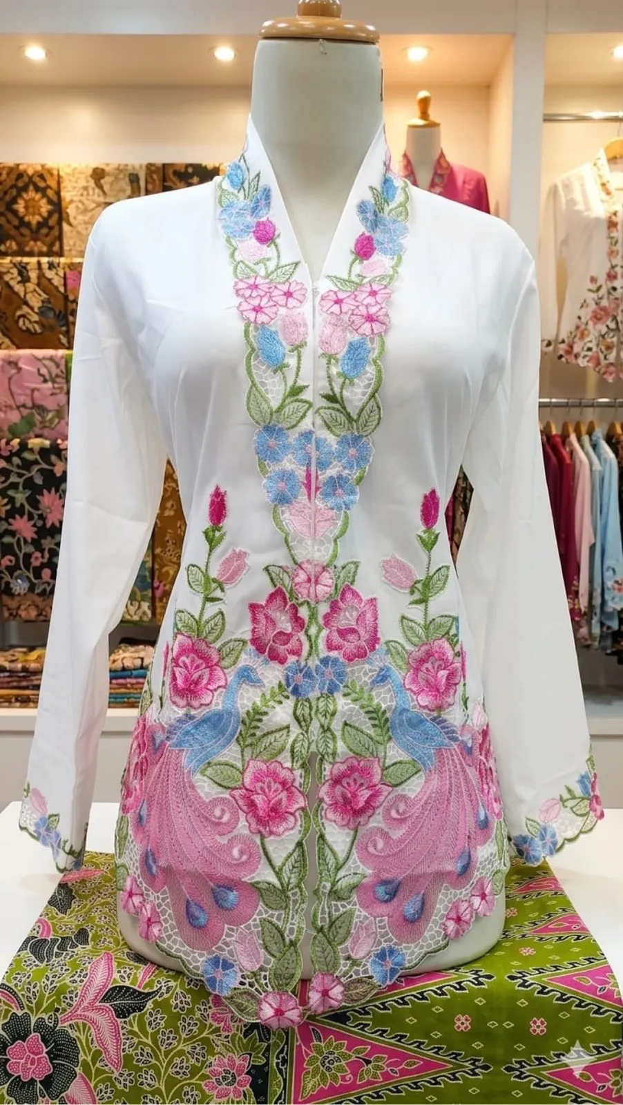 Kebaya Embroidered Peacock - Photo 7