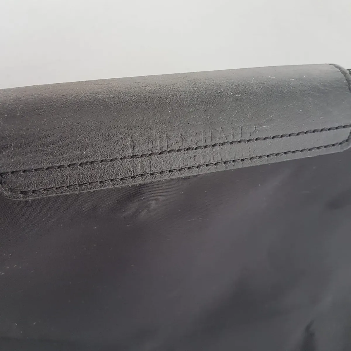 LONGCHAMP Original LONG CHAMP Tote Bag, Black Longchamp Le Pliage Nylon Handbag, Shoulder Straps, Snap-Flap Closure, Cosmopolitan, Haute Couture, Luxury Bag, Urban Style, Pop Culture, Sophistication, Streetwise, Your Everyday Bag - Photo 9