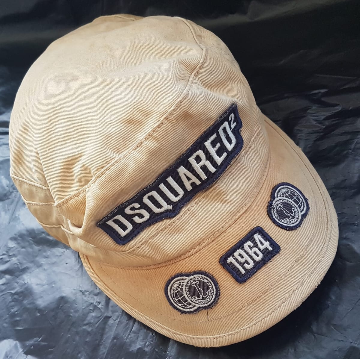 DSQUARED2 Luxury Dsquared² Designer Cap, 1964, Cosmopolitan, Cool DS2 Khaki Baseball Cap, MEDIUM, One of the Rarest Model, Limited Edition, Sleek Slogan, Mean Motherfuckin’ Marina 10 Worldwide Cruising, Car Rally, F1 Racing, Jockey Cap, Roadster, Timeless Appeal - Photo 3