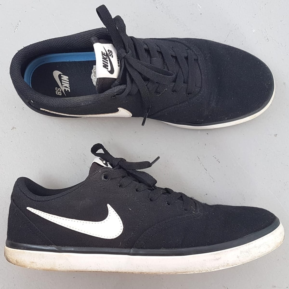 Nike Original NIKE DUNK SB Check Sneakers, US 9.5, UK 8.5, EU 43, CM 27.5, Continental, Solar Soft Black Shoes, White NIKE Logo, Cosmopolitan, Sleek Design, Urban Style, Streetwise, Sophistication, Cult Street Fashion, Roadster, Stunt, Skate, Surf - Photo 5