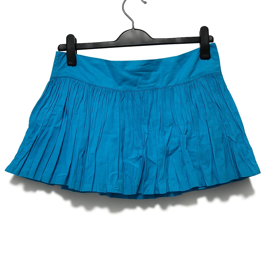 Zara ZARA TRF/Trafaluc Turquoise Blue Pleated Mini Skirt (EUR 38 / US 6) - Photo 2