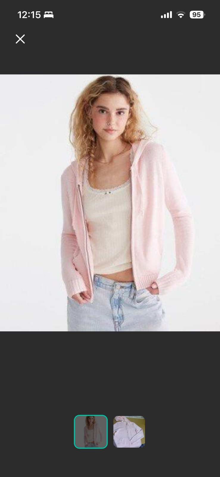 Aeropostale Pink Knit Zip-Up Hoodie (BNWT!)