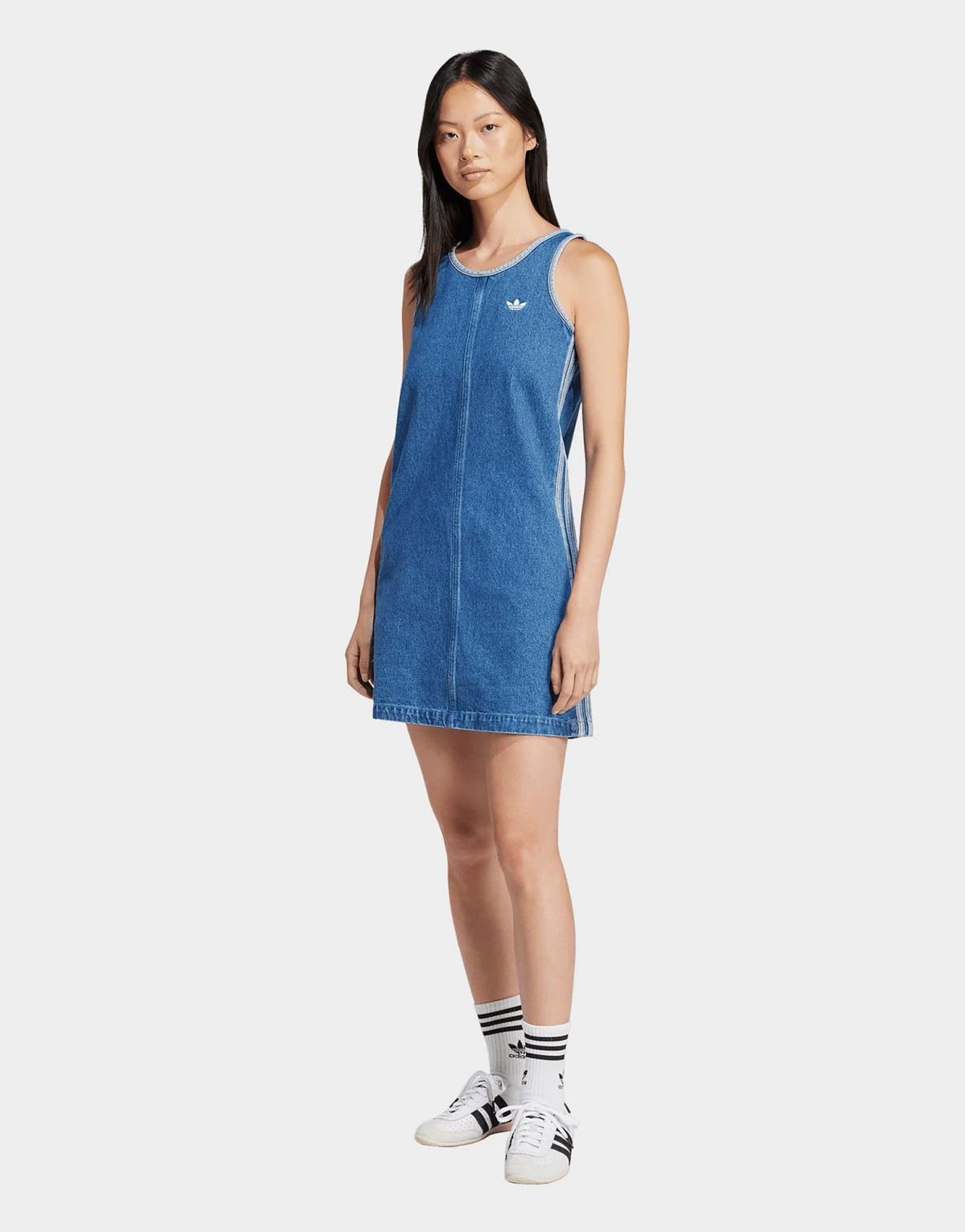 Adidas Blue Denim Tank Dress