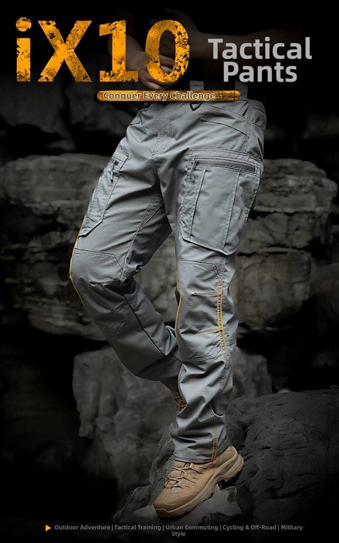 iX10 Tactical Cargo Pants - Water Repellent, Multi-Pocket