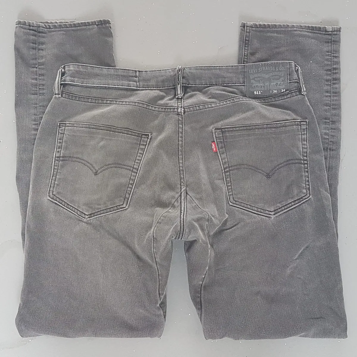 Levi's Original Levi’s Strauss Denim Jeans, USA, Levi’s 511, Red Tab, W36, L34, Cosmopolitan, Dark Gray Pants, Bootcut Jeans, Seasoned Look, Everyday Fashion, Timeless Classic, Retro Apparels, Vintage Jeans, Urban Style, Sophistication, Streetwise, Luxury Living - Photo 9