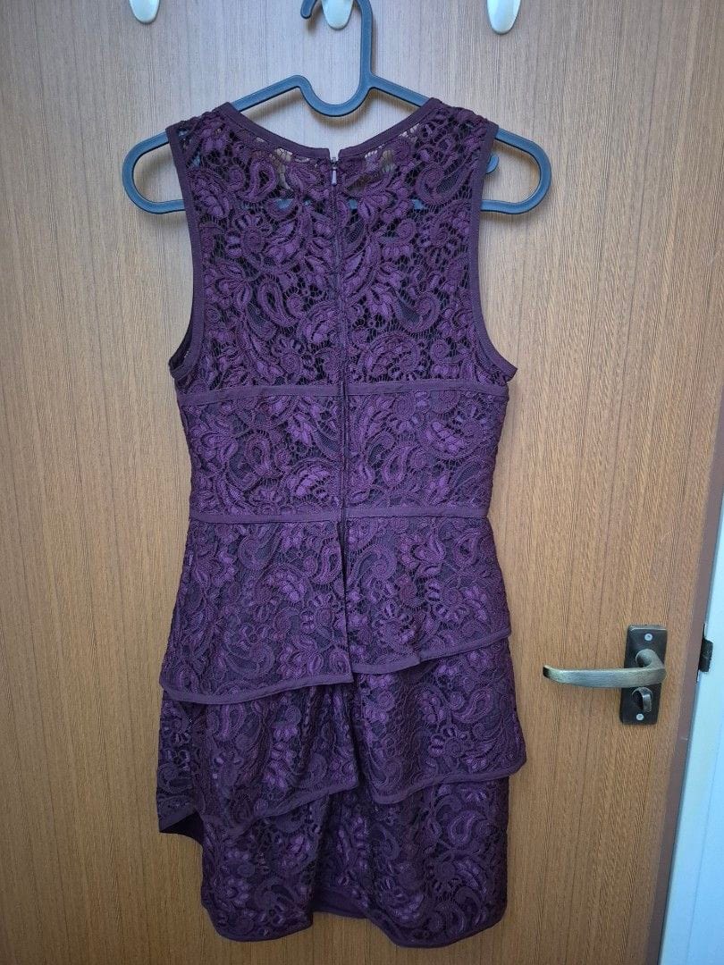 Forever New Forever New Purple Lace Dress (Size XS / UK 6) - Photo 3