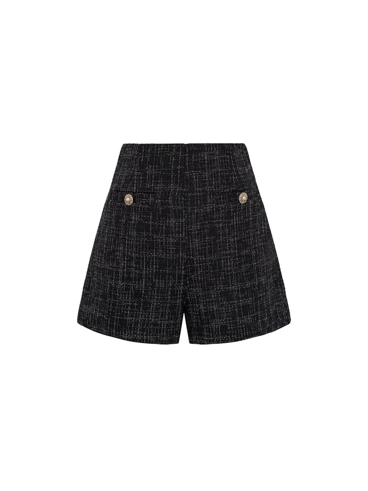 Chello CHELLO Leonor High Waist Shorts in Black - Photo 2