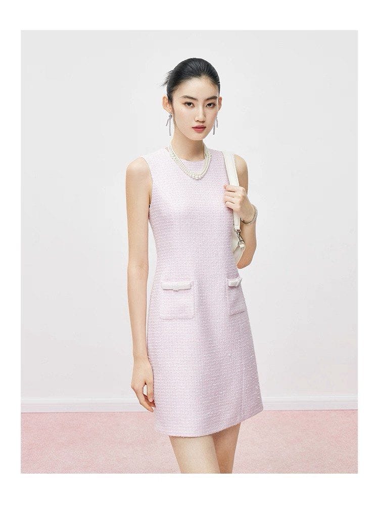 MandyZhang Elegant pink jacket-dress combo for chic vibes - Photo 3