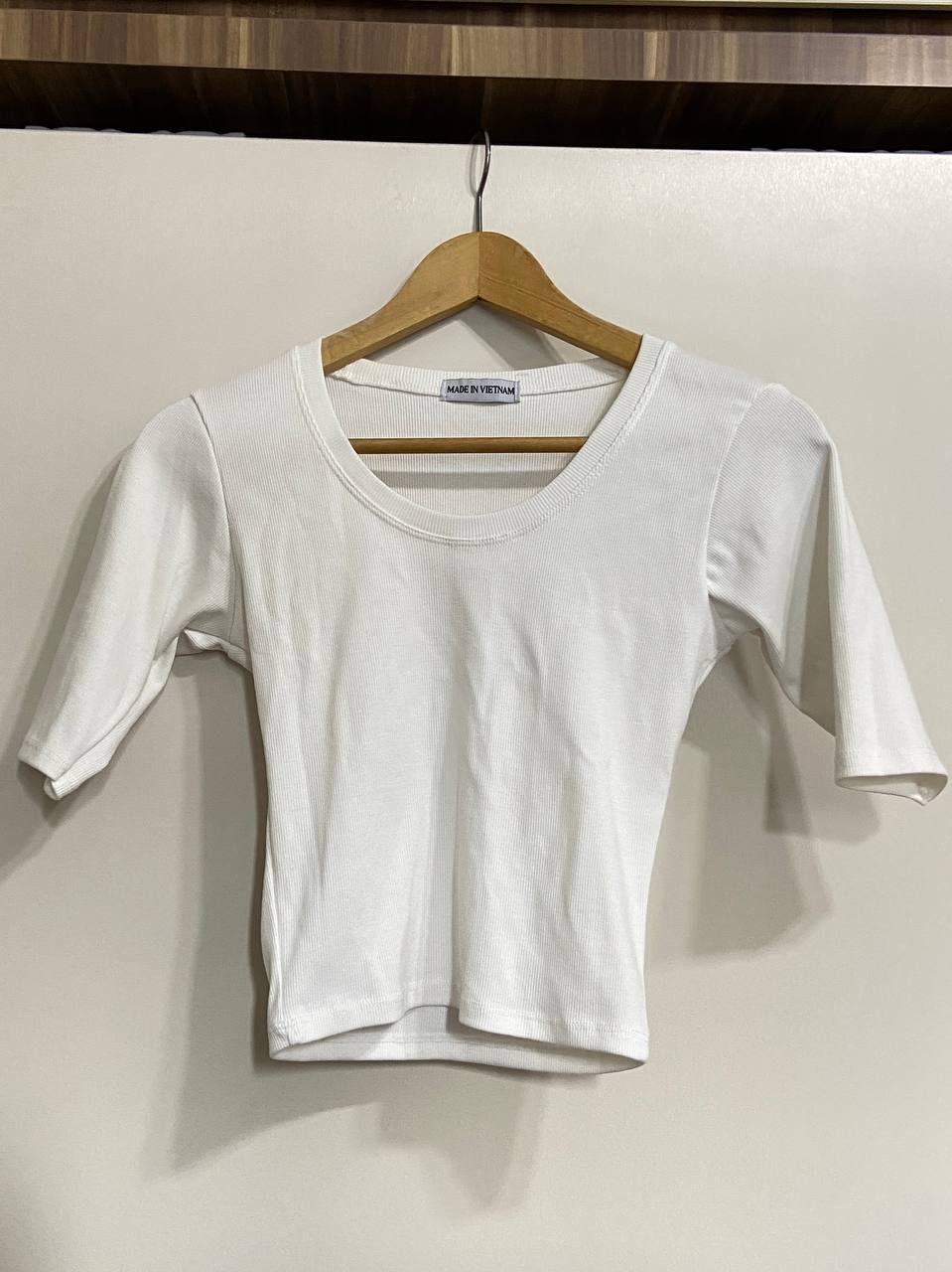cropped basic top
