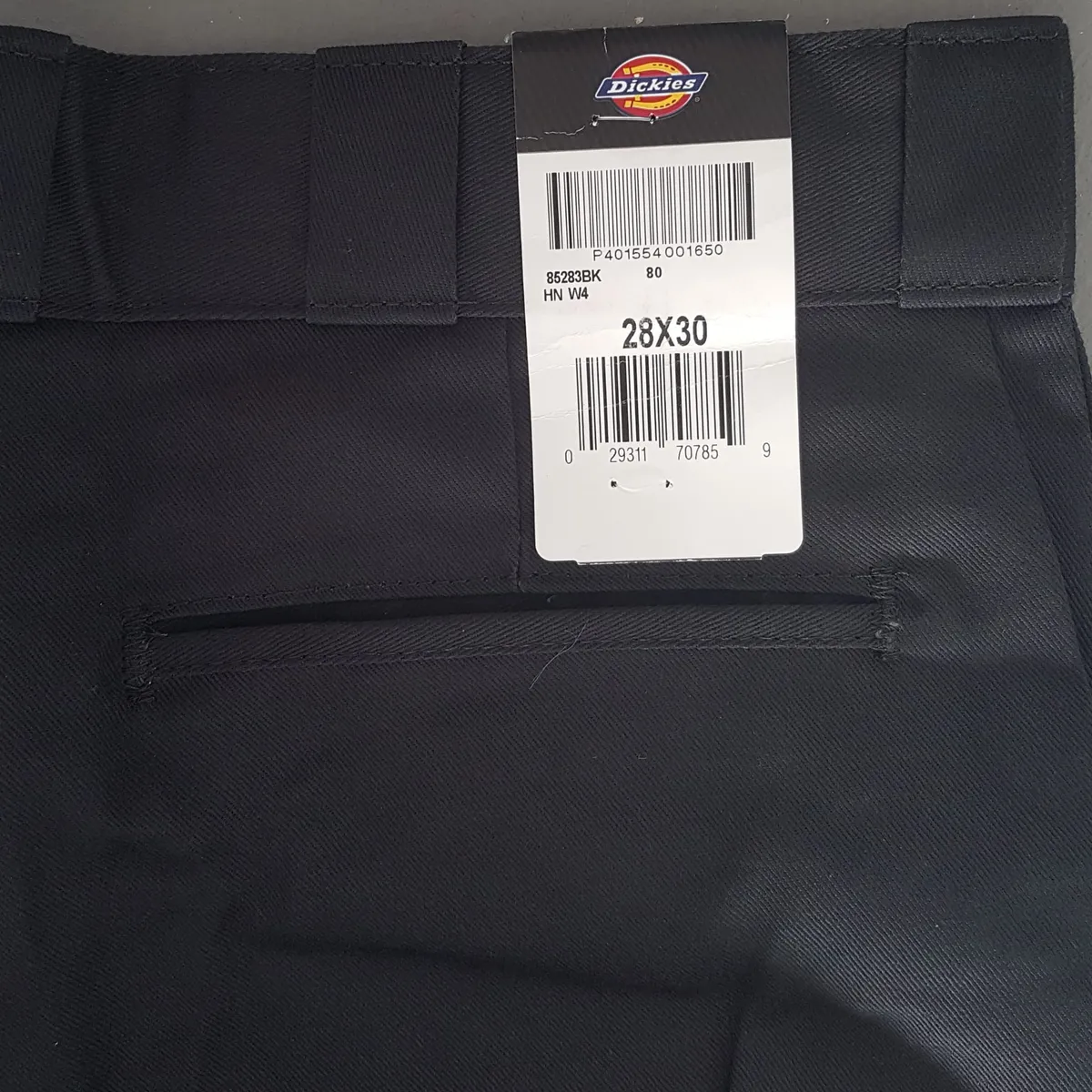 Dickies Brand New Condition with Tag, Original DICKIES Black Pants, 28 x 30, Work Pants, Loose Fit Trousers, Cool Casual Bottoms, Double Knee Twill, Cosmopolitan, Durable Materials, Reinforced Construction, All-Day Comfort, Everyday Fashion - Photo 3