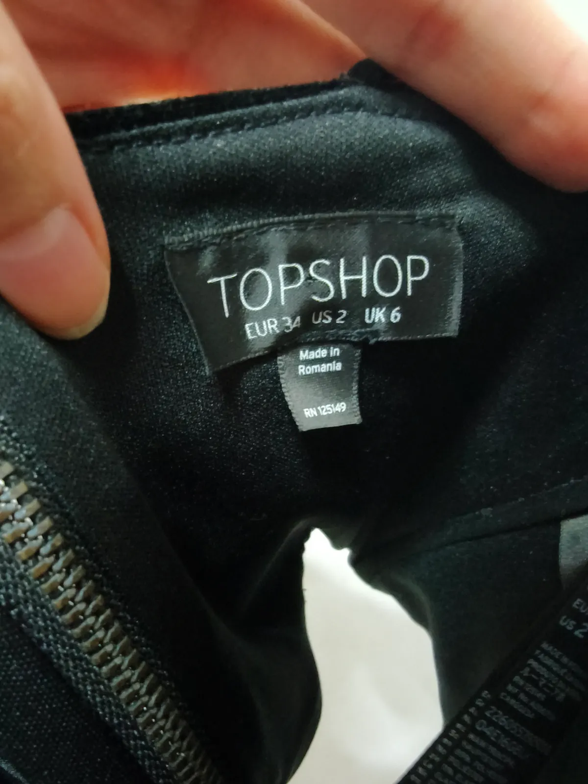 Topshop  Black Velvet Top - Photo 3