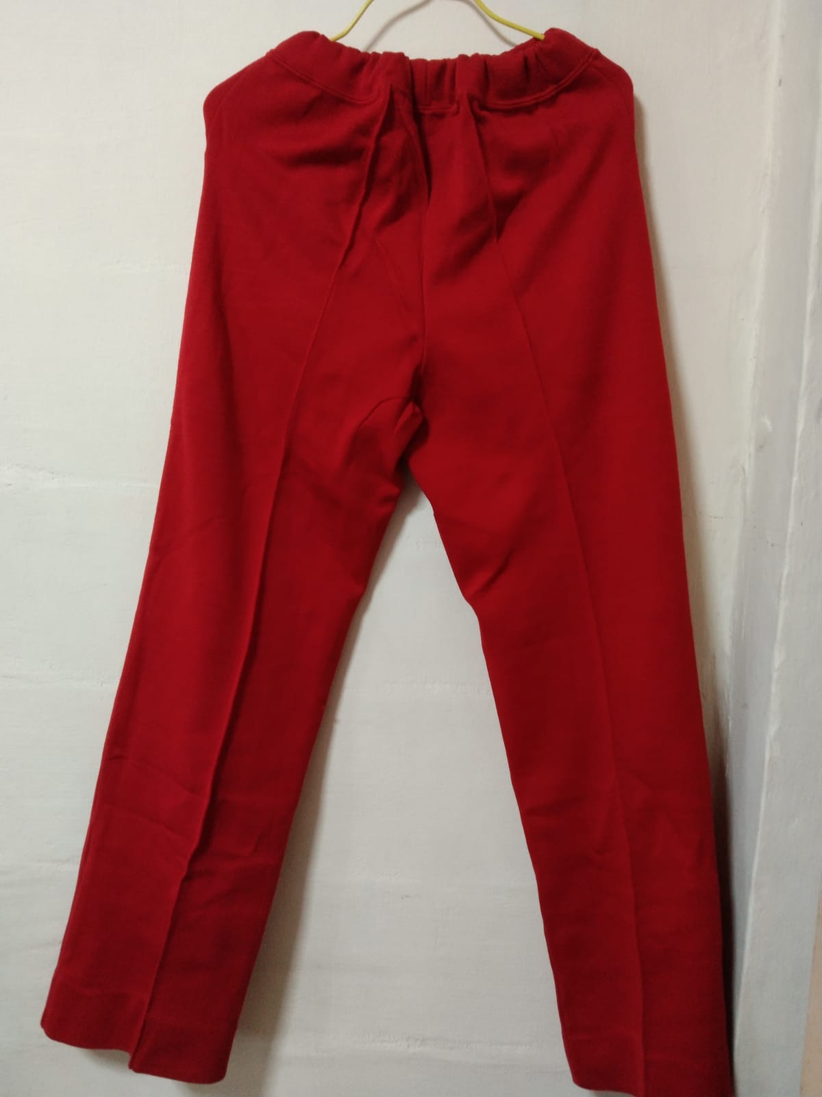Bright Red Casual Pants
