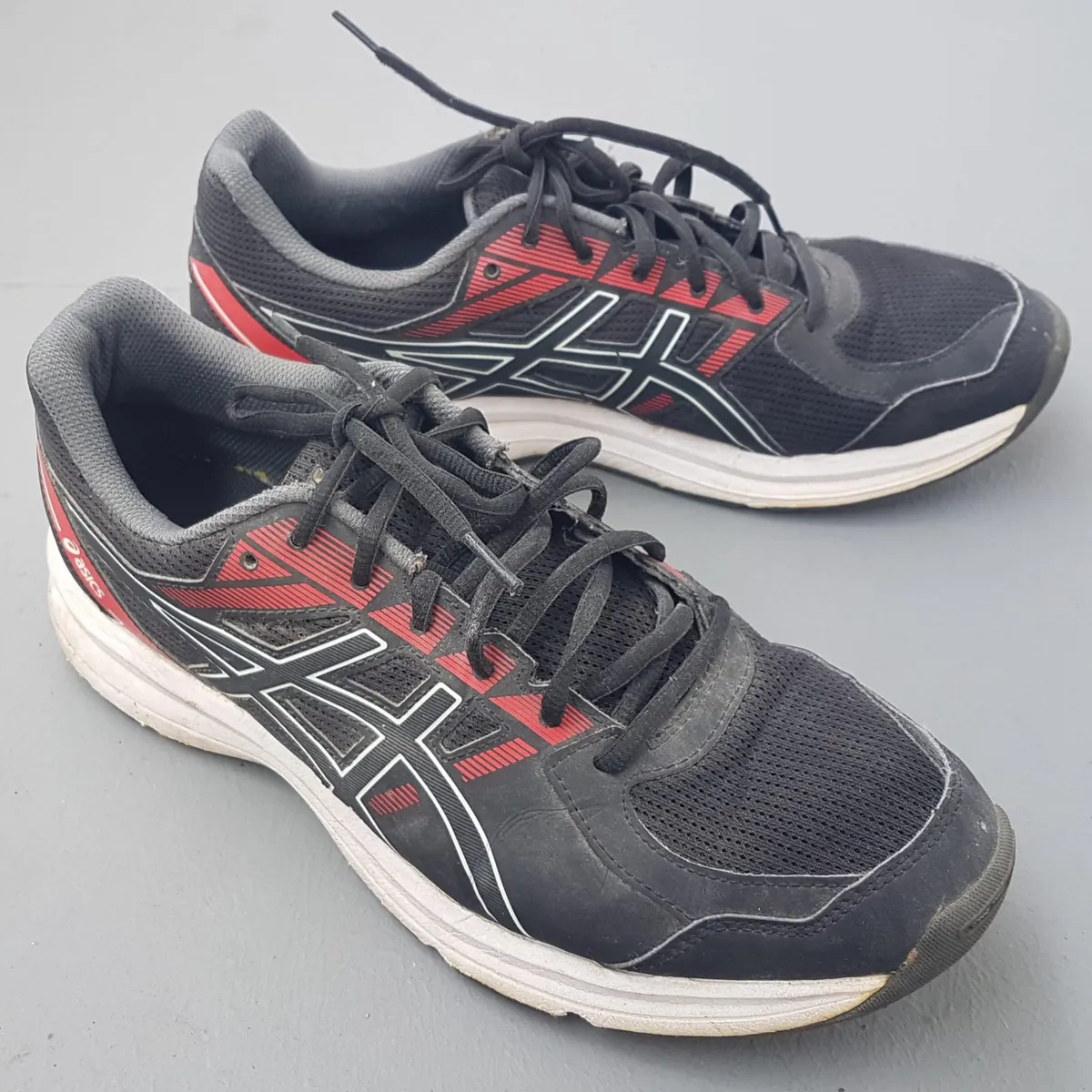 Asics Original ASICS GEL-JOLT Running Shoes, JAPAN, Classic Black & Red Model, US 10.5, UK 9.5, EUR 44.5, CM 28.25, Cosmopolitan, Daily Sneakers, Sophistication, Streetwise, Urban Style, Pop Culture, Cult Street Fashion, Roadster, Everyday Shoes - Photo 5
