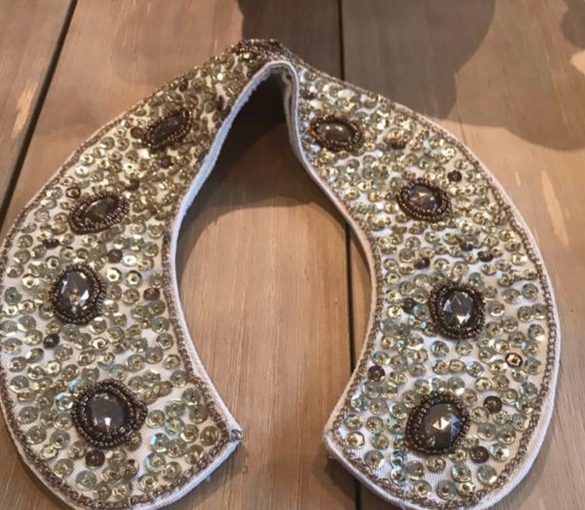 Glam Embellished Detachable Collar