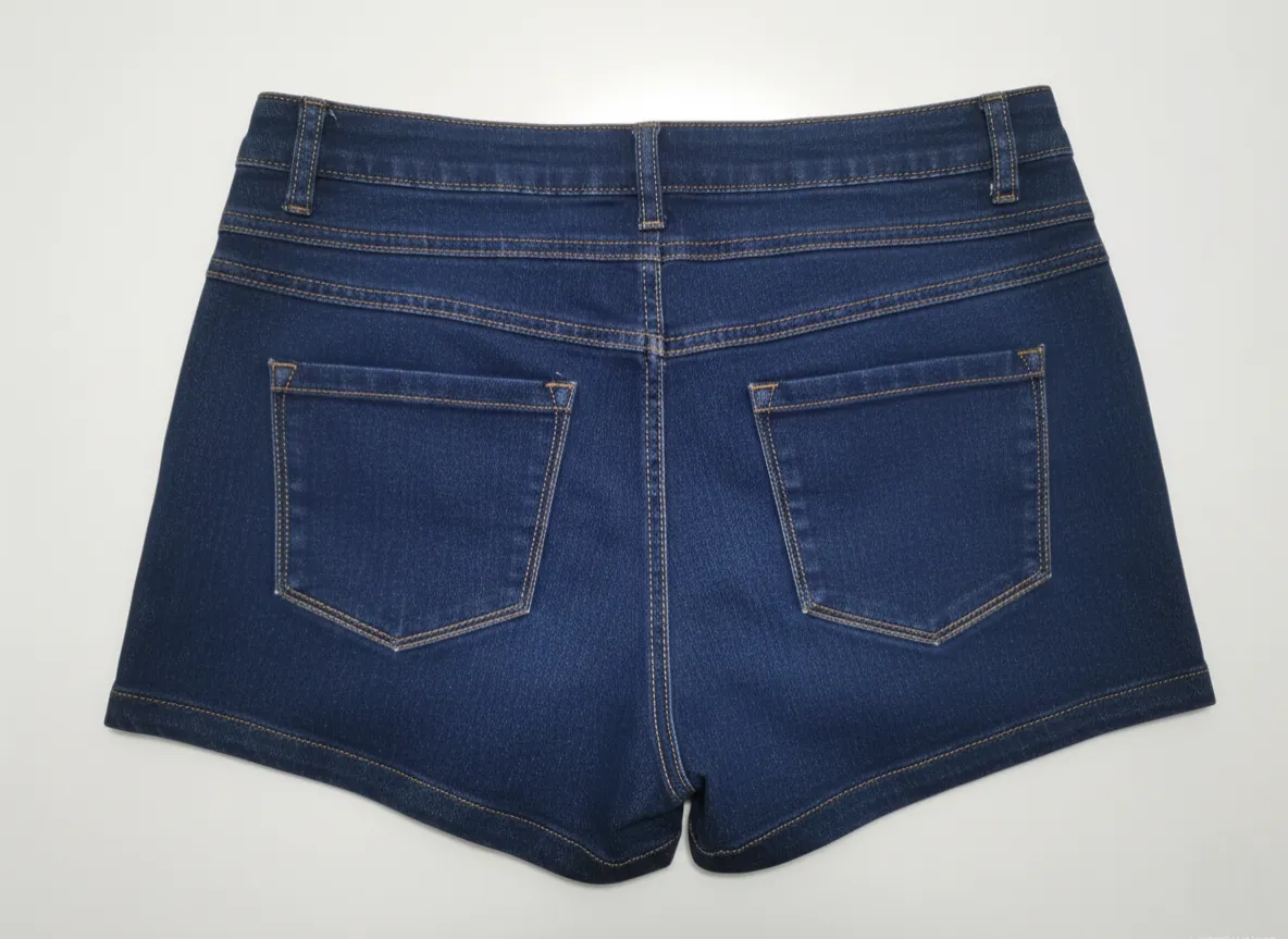 TEMT Temt Valleygirl Women High Waisted Dark Blue Denim Shorts - Photo 2