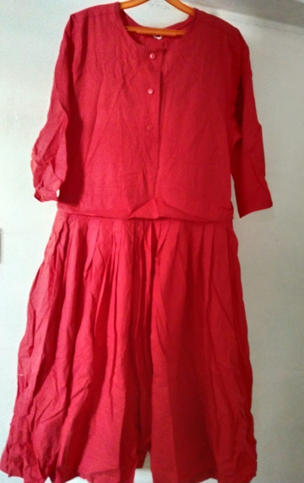 Flowy Red Two-Piece Set