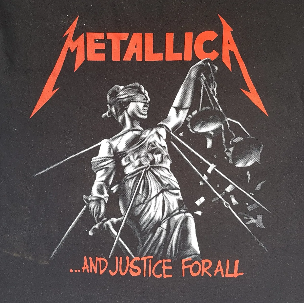 ROCK YEAH Retro METALLICA T-Shirt, Vintage 2000 Tee, Graphic and Justice for All, Cool Black Top, Cosmopolitan, Rock N Roll, Sophistication, Streetwise, Urban Style, Pop Culture, Hip Hop, Rock Star, Summer Holiday, Cult Street Fashion - Photo 3
