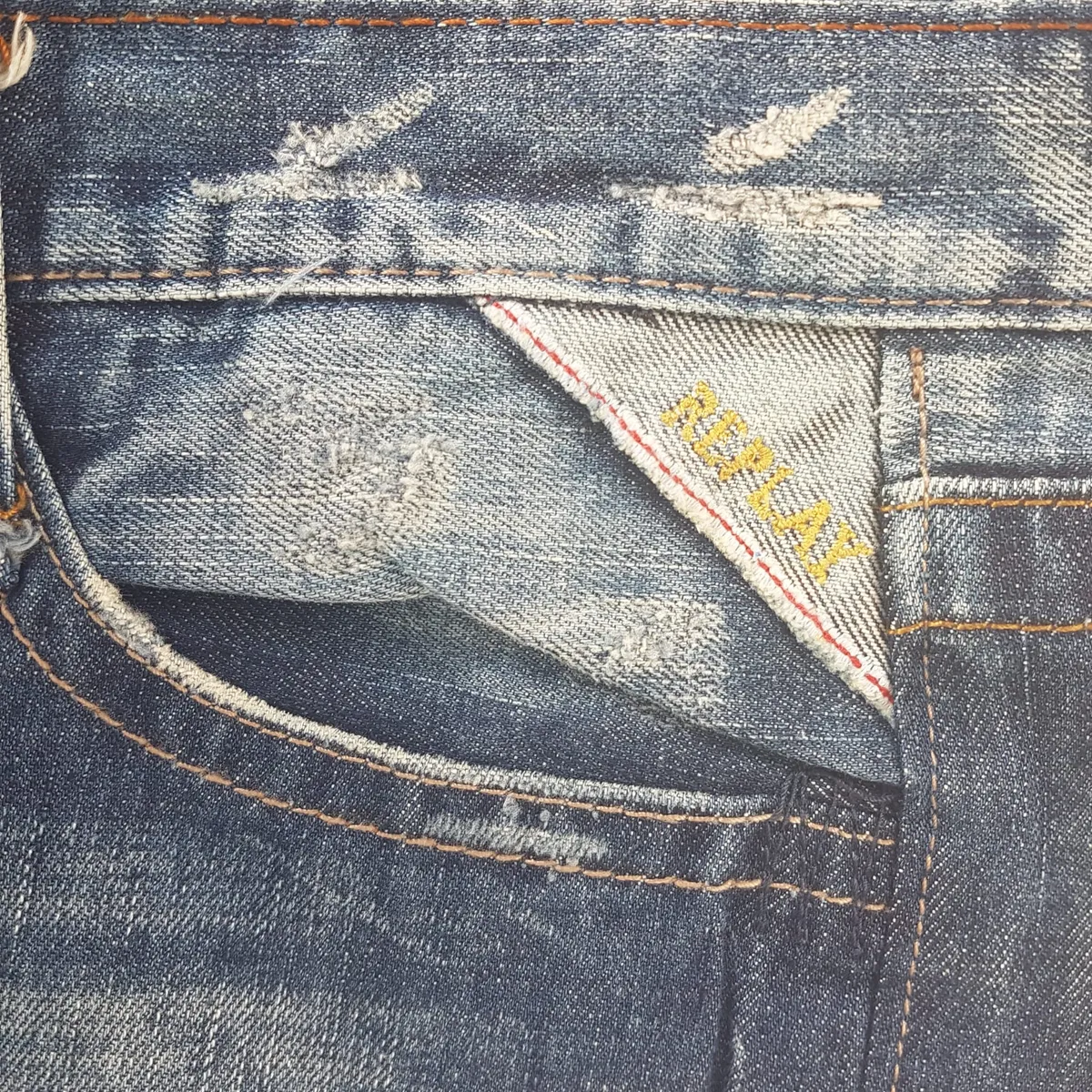 REPLAY, ITALY Retro REPLAY Denim Jeans, ITALY, Exquisite REPLAY Bootcut Jeans, Size 30, Cool Flare Bottoms, Cosmopolitan, ITALIAN Designer Wear, Distressed Model, Sophistication, Nostalgic Appeal, Vintage Pants, Timeless Classic, Luxury Living, Cult Street Fashion - Photo 8