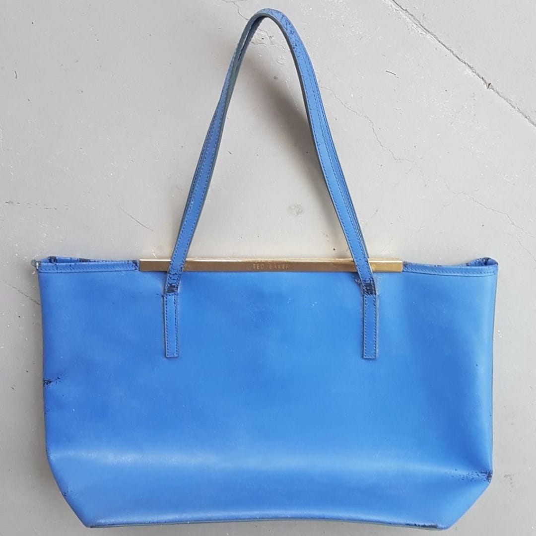 Ted Baker Light Blue Leather Tote - Chic & Casual - Photo 2