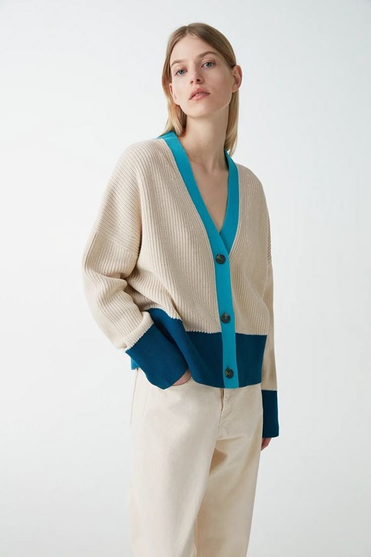 COS COS - Cozy Colorblock Cardigan - Photo 2
