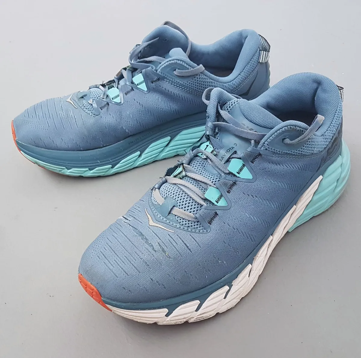 HOKKA Original HOKA Designer Sneakers, GAVIOTA 3 Model, Cool Teal Blue Running Shoes Cosmopolitan, HOKA ONE ONE, France, US12D, UK 11.5, EUR 46 2/3, JP 30, Timeless Appeal, Urban Style, Pop Culture, Geek, Sophistication, Streetwise - Photo 2
