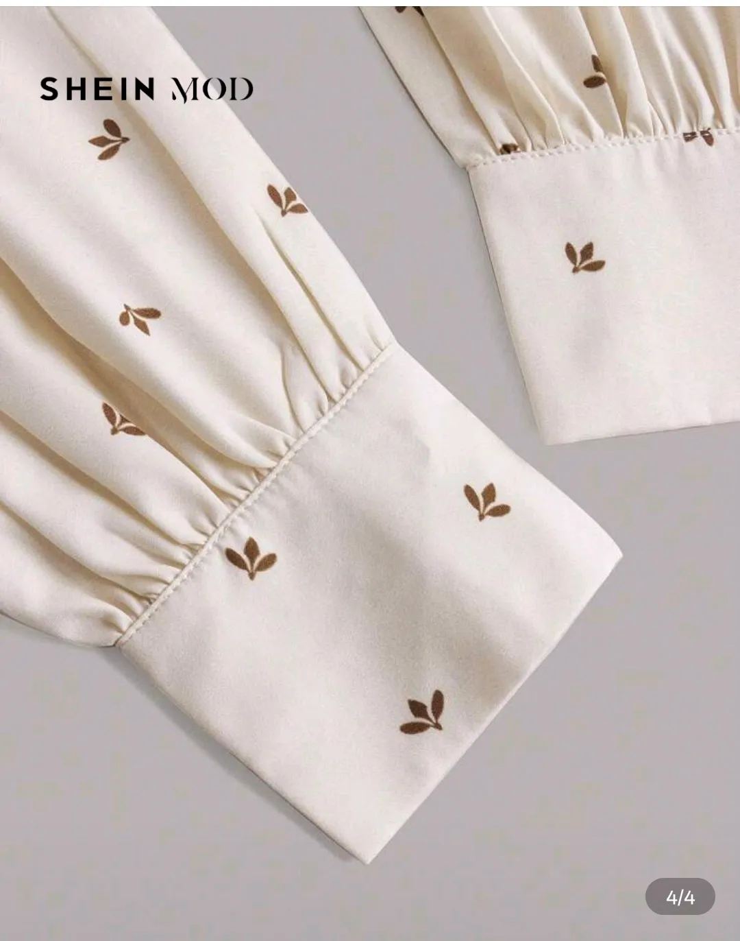SHEIN SHEIN Puff Sleeve Cropped Blouse - Photo 3