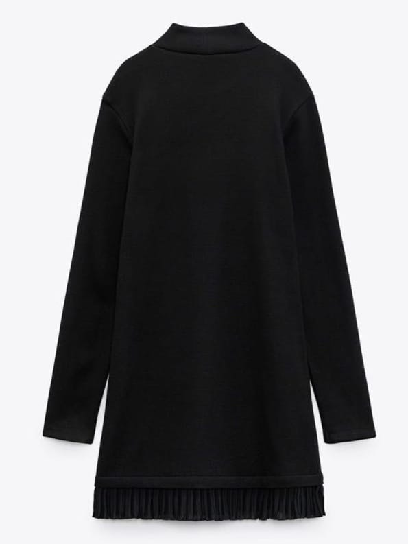 Zara ZARA Black Soft Matching Dress (M) - Photo 6