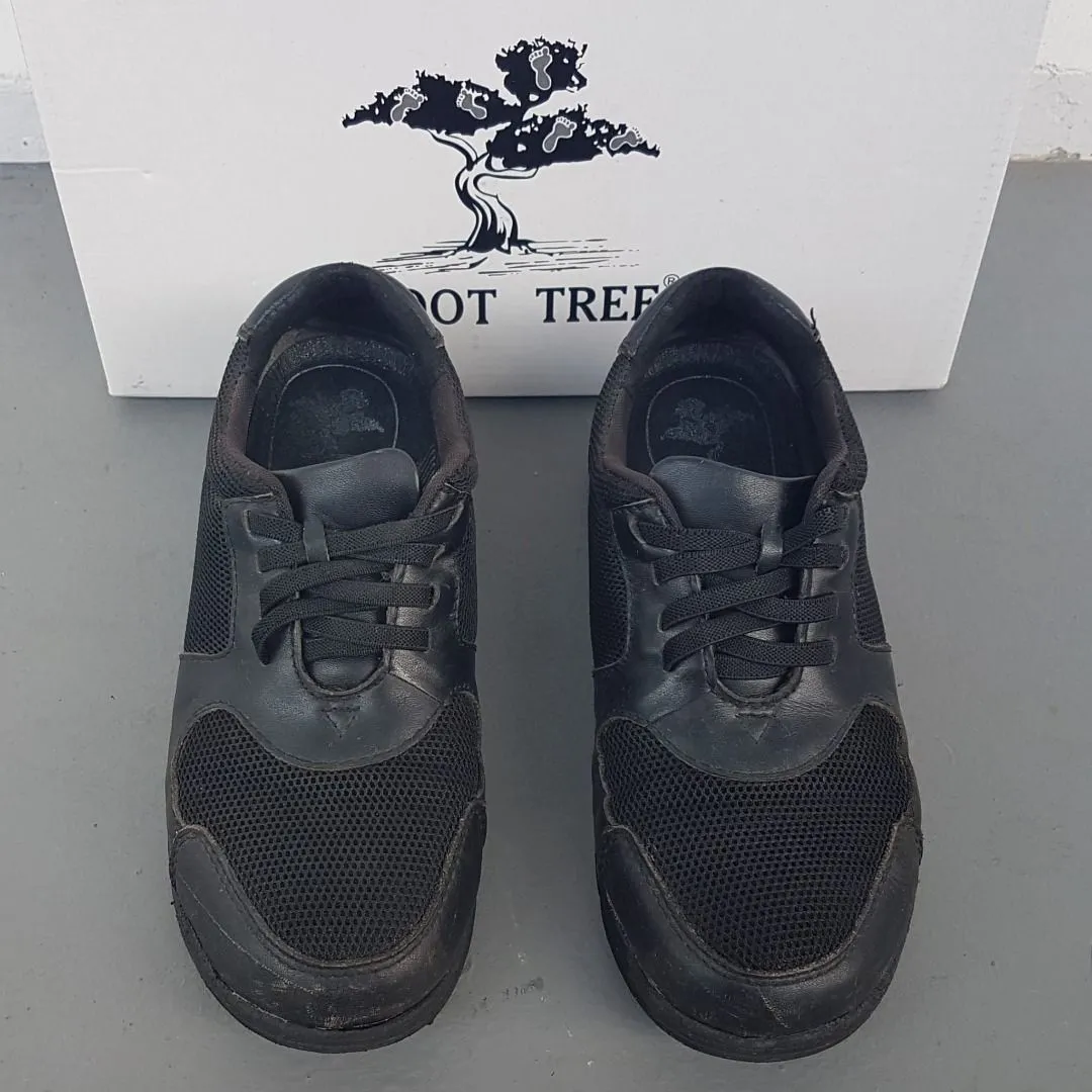 Original FOOT TREE Nursing Shoes, US 7, EU 36.5, Black Working Shoes, Mix of Leather & Mesh Shoes, Cosmopolitan, Pharmacy, Retail, Hospitality, Healthcare, Comfortable Footwear, Slip-On, Timeless Classic, Sophistication, Cult Street Fashion, Urban Living - Photo 4