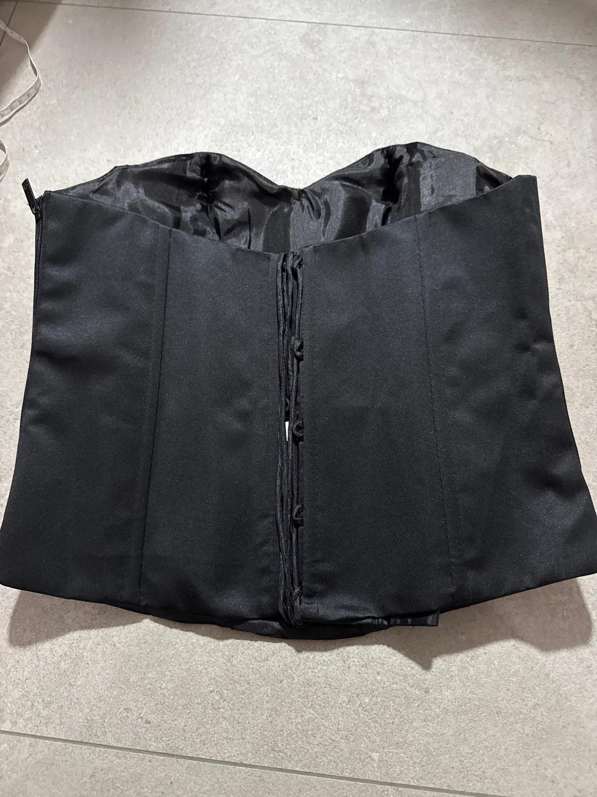 Sleek Black Strapless  Top - Photo 2