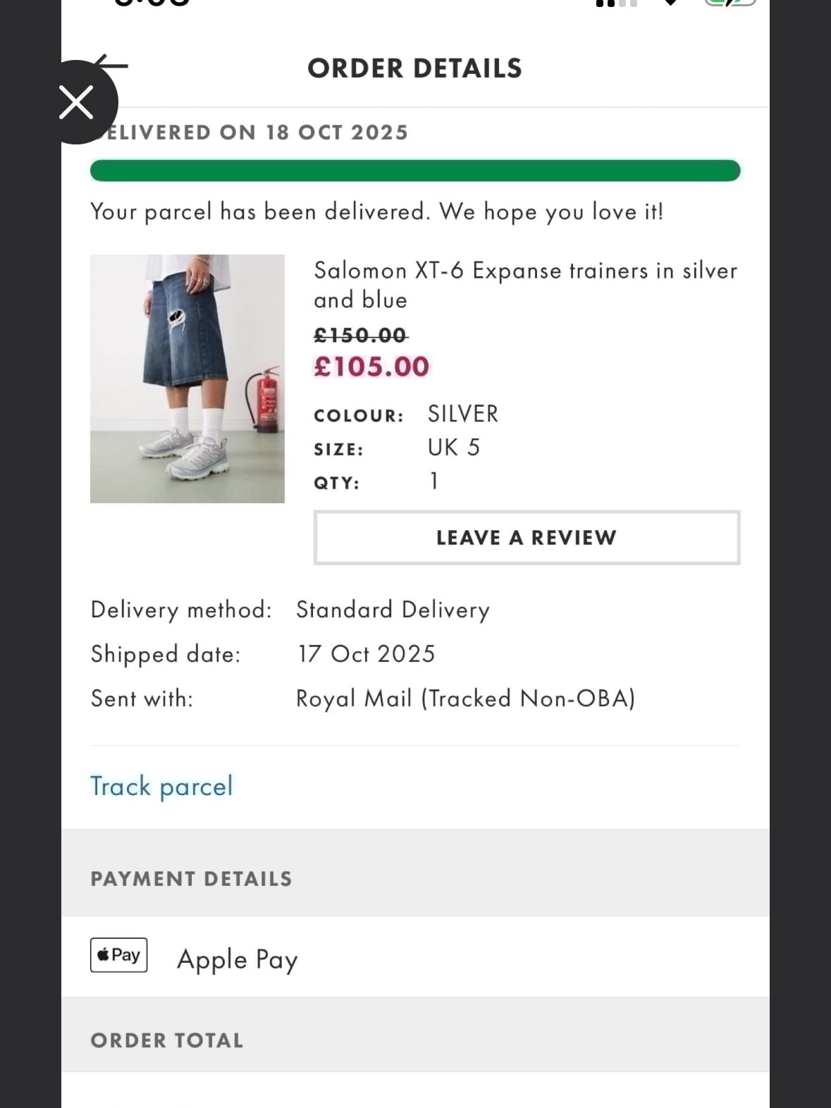 Salomon XT-6 Trainers – Silver & Blue (UK 5) - Photo 7