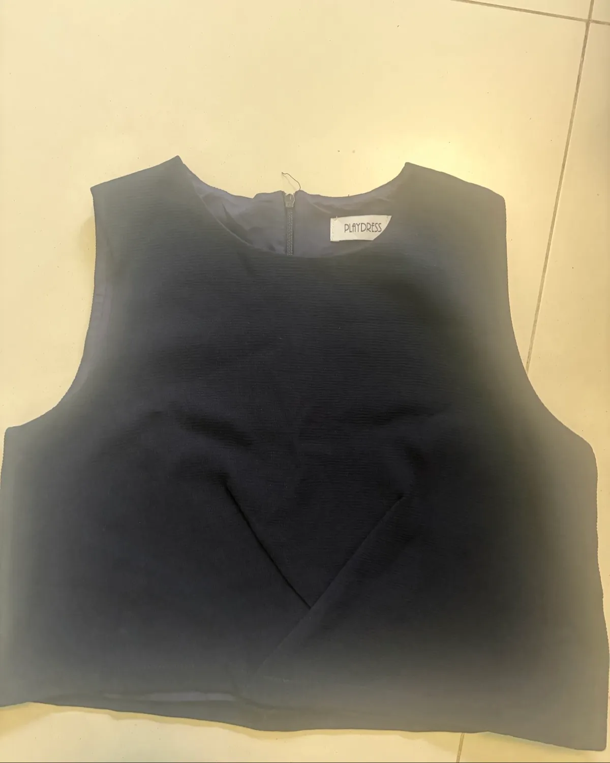 Playdress Chic Navy Playdress Crop Top