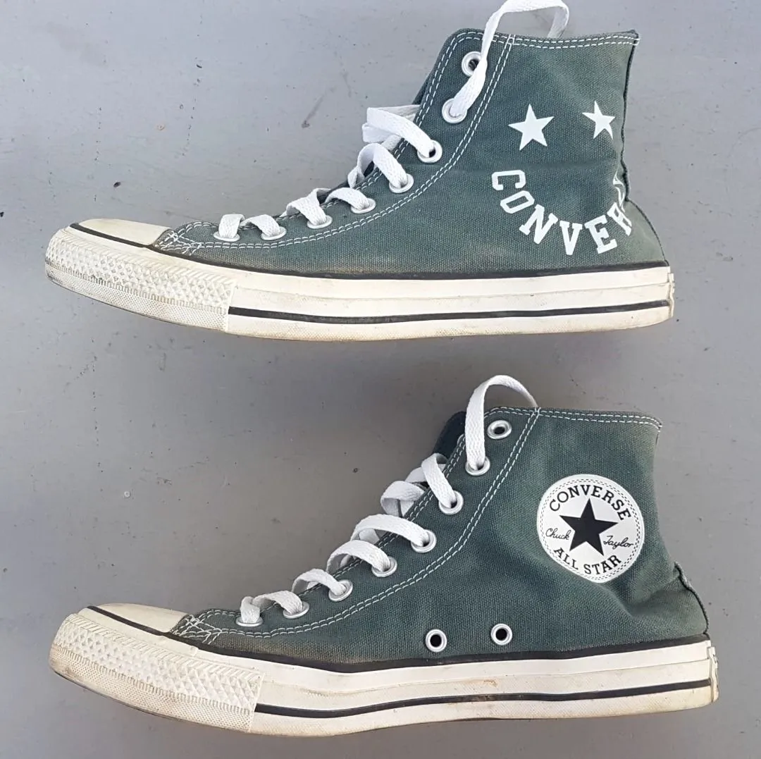 Converse Retro Converse Chuck Taylor All Star Faded Spruce Sneakers, Converse Ankle Top Shoes, US 8, EUR 41.5, CM 26.5, Cosmopolitan, Old Skool, Roadster, Pop Culture, Hip Hop, Rock Star, Cult Street Fashion, Timeless Classic, Urban Style, Everyday Shoes - Photo 10