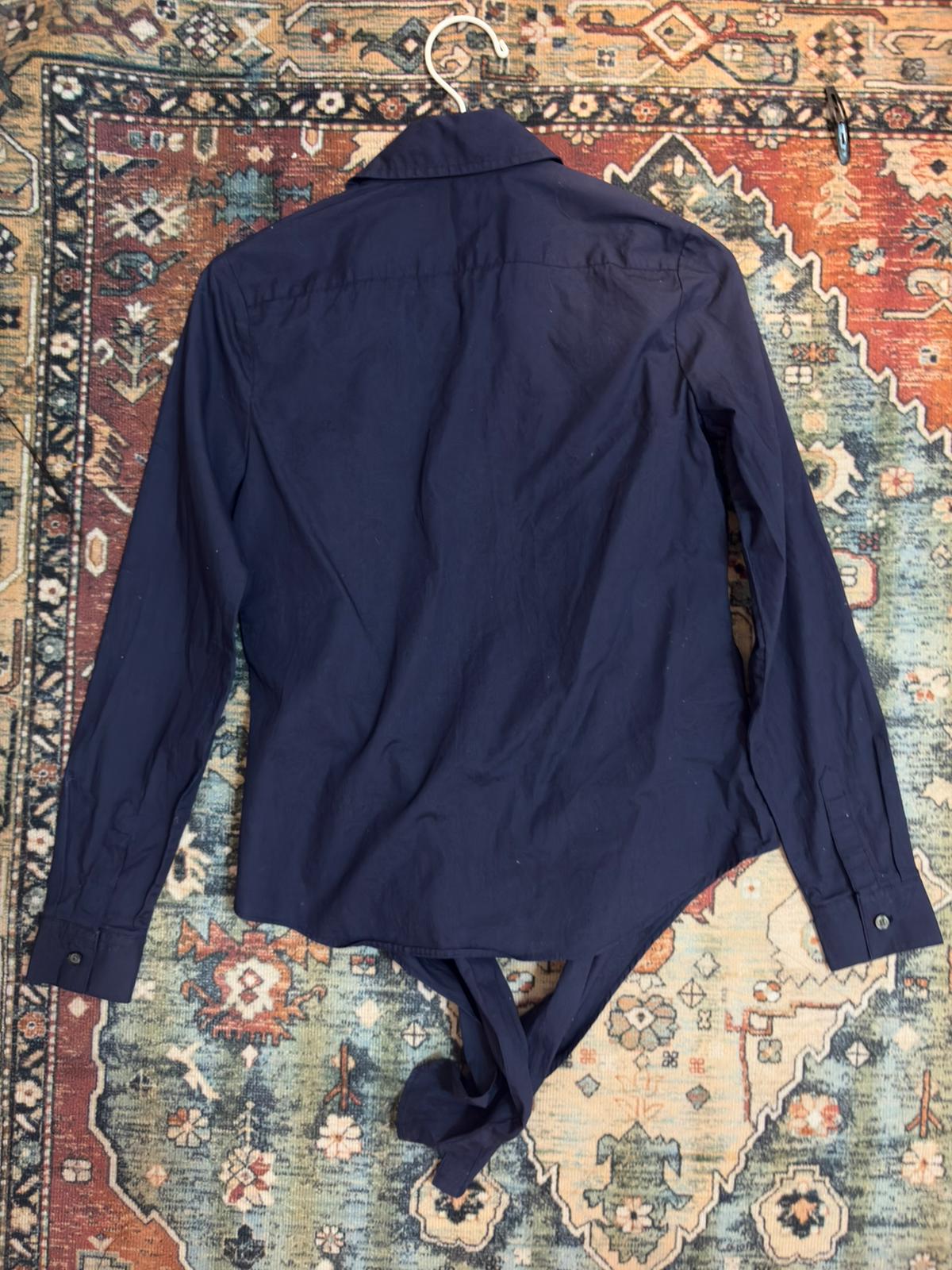 Banana Republic Navy tie up shirt - Photo 3