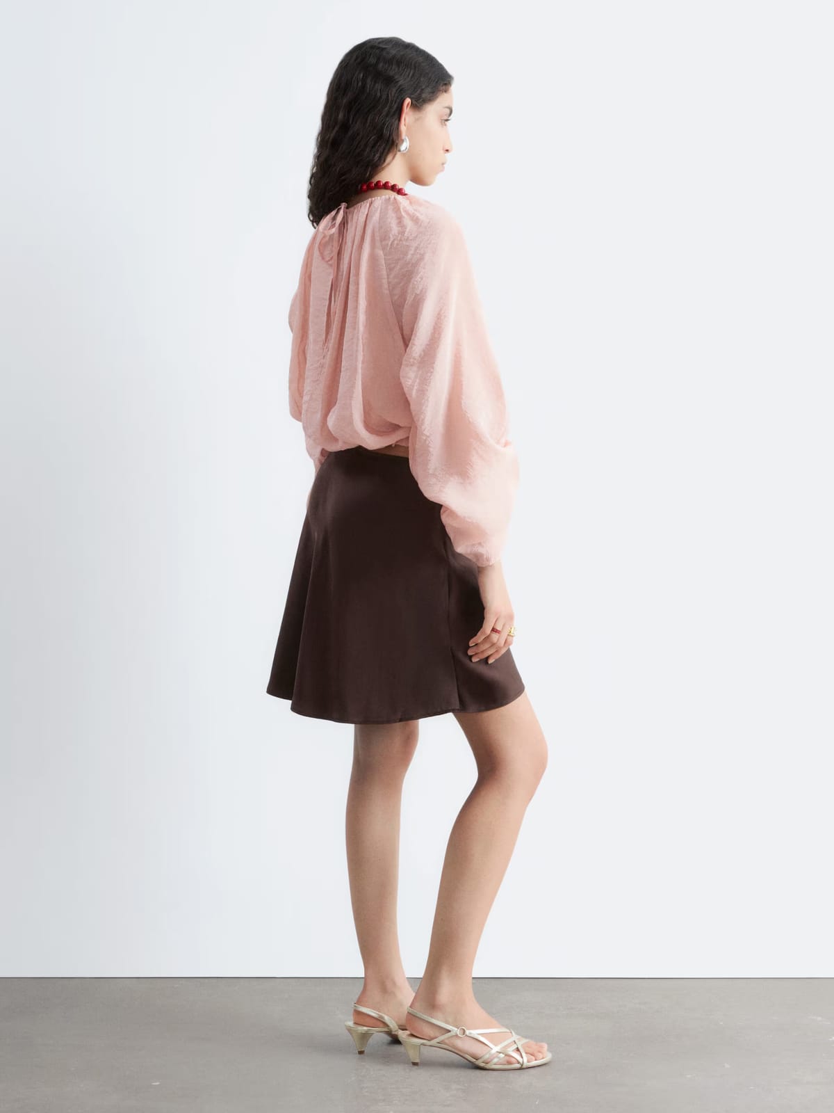 & Other Stories & Other Stories - Pink Sheer Crop Top - Photo 3