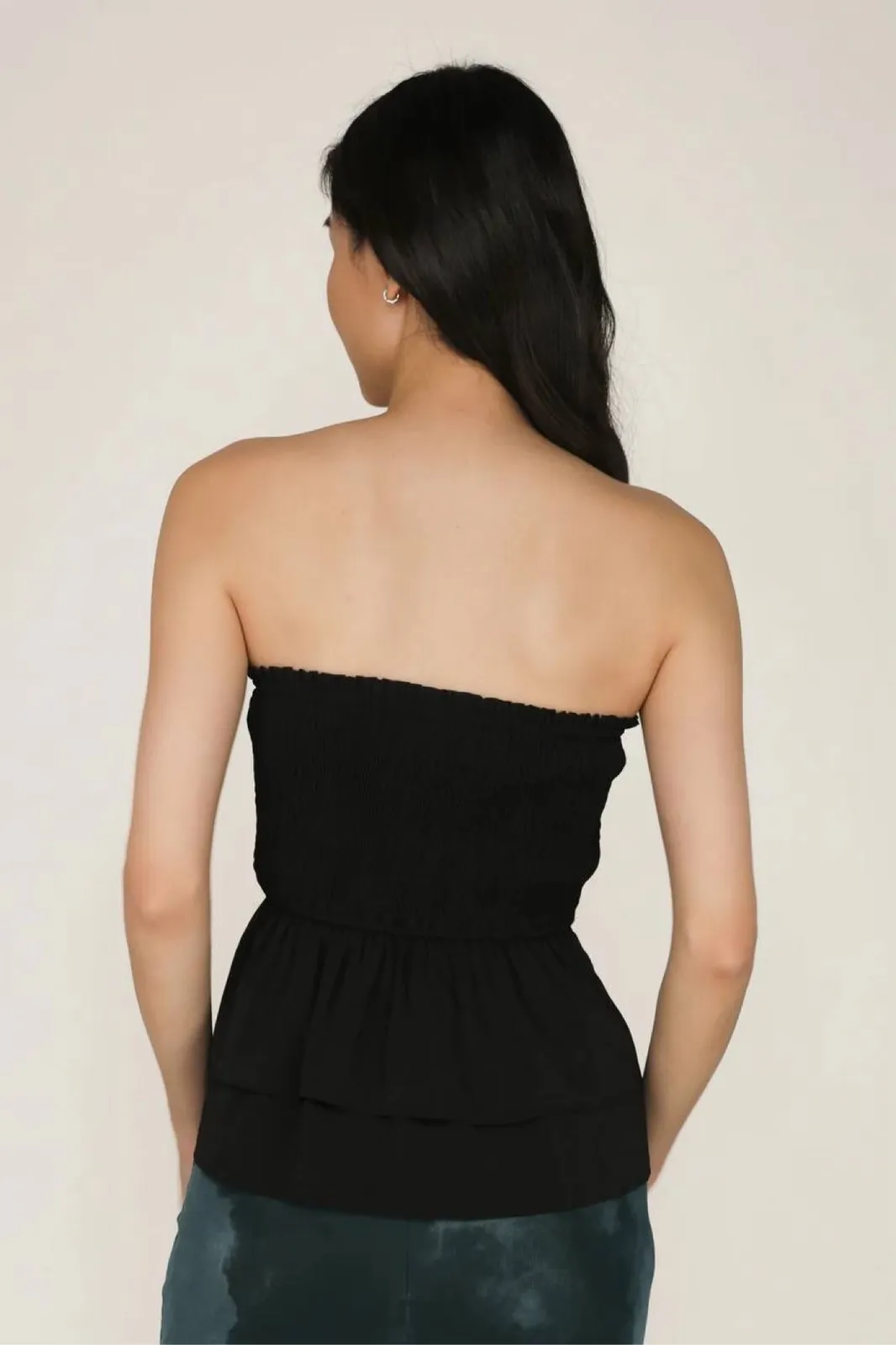 The Tinsel Rack TTR Kelcey Tie Front Ribbon Tube Top - Photo 2