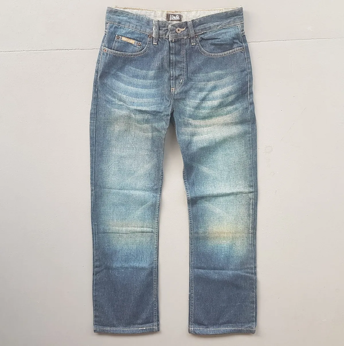 Dolce Gabbana Retro DOLCE & GABBANA Denim Jeans, Made in ITALY, Exquisite D&G Bootcut Jeans, Cool D&G Patches, Size 30 Flare Bottoms, Cosmopolitan, ITALIAN Designer Wear, Sophistication, Nostalgic, Vintage Pants, Timeless Classic, Luxury Living, Cult Street Fashion - Photo 3