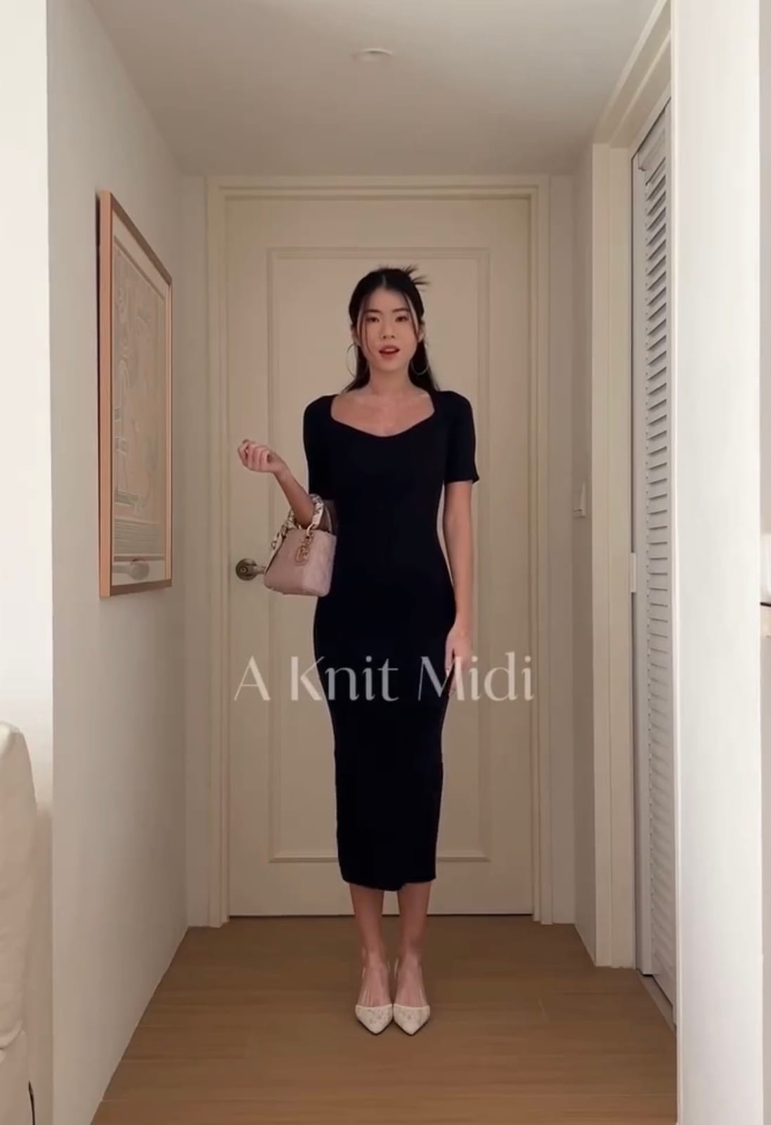 Blairwears Stacie Knit Dress in Navy