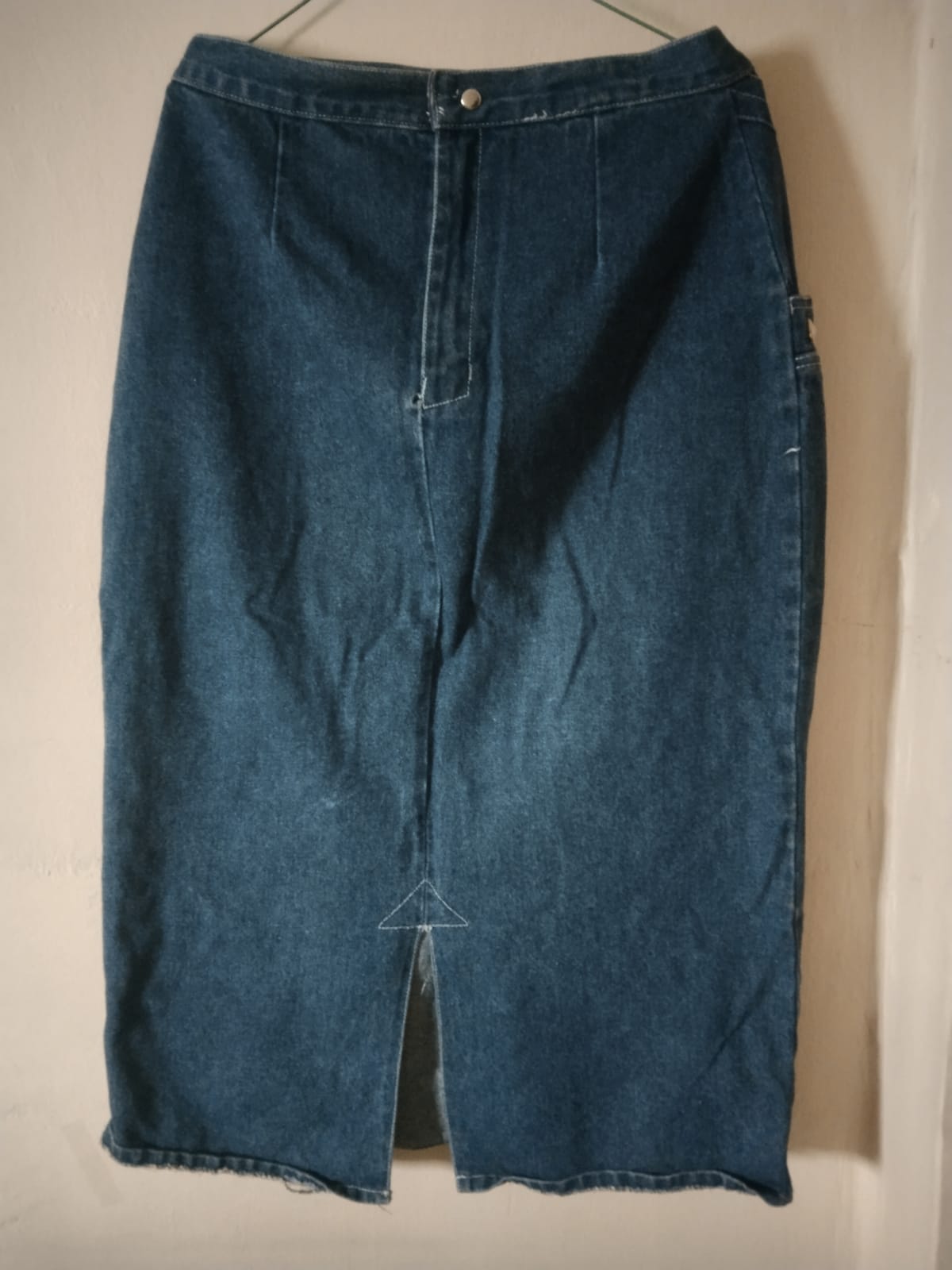 Studded Denim Midi Skirt - Photo 2