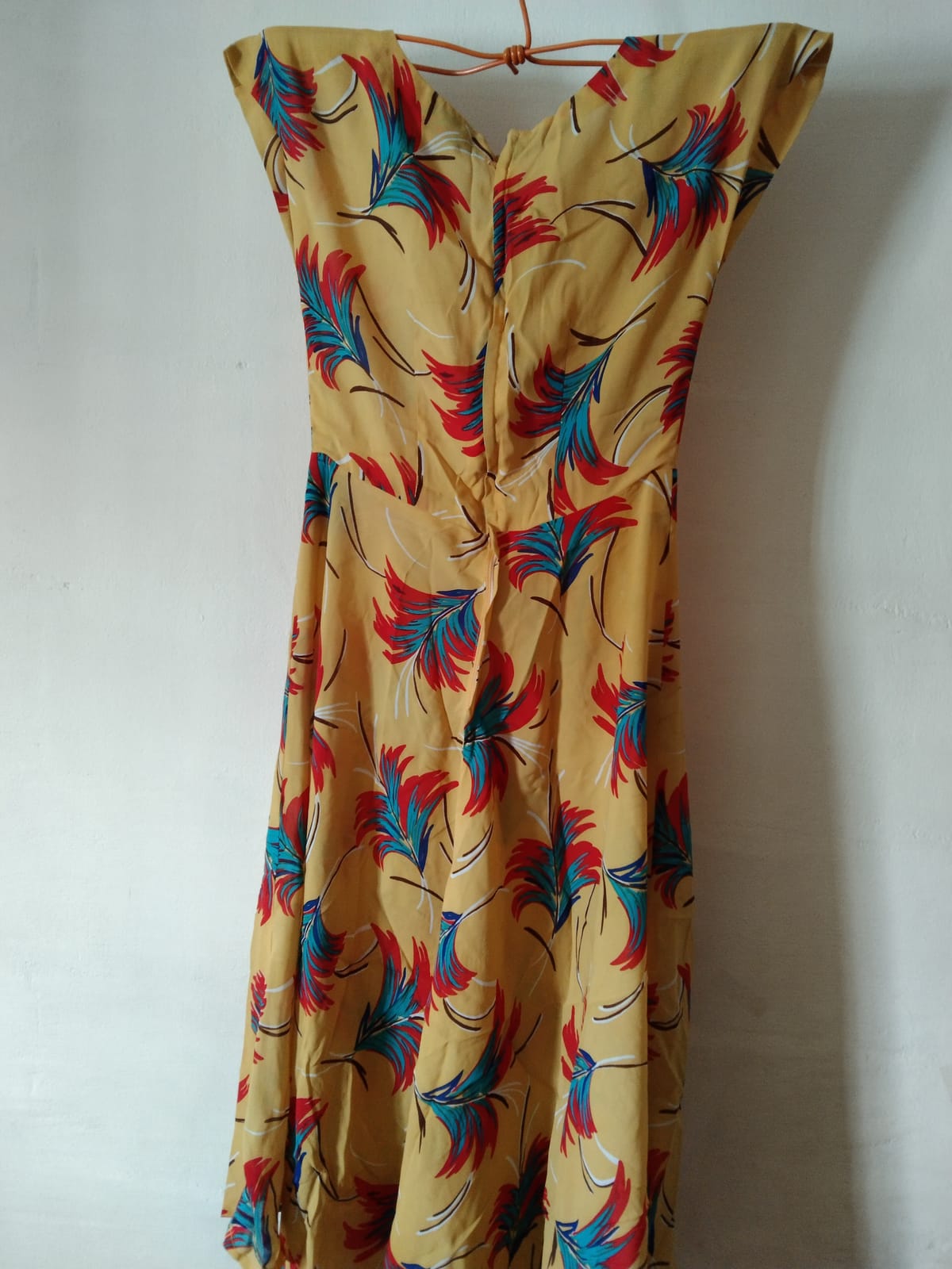 Non Branded  Tropical Leaf Print Flowy Dress - Photo 2