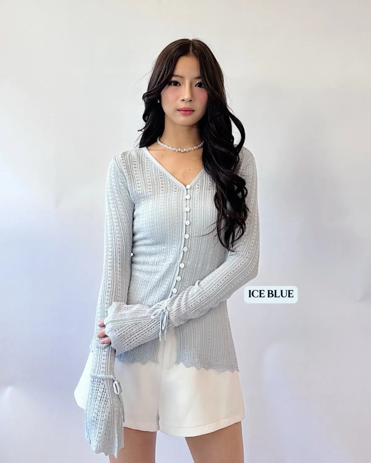Cleo Knit Top in Blue