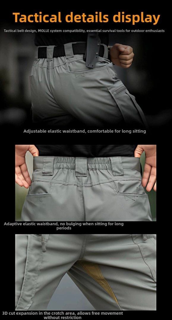 iX10 Tactical Cargo Pants - Water Repellent, Multi-Pocket - Photo 6