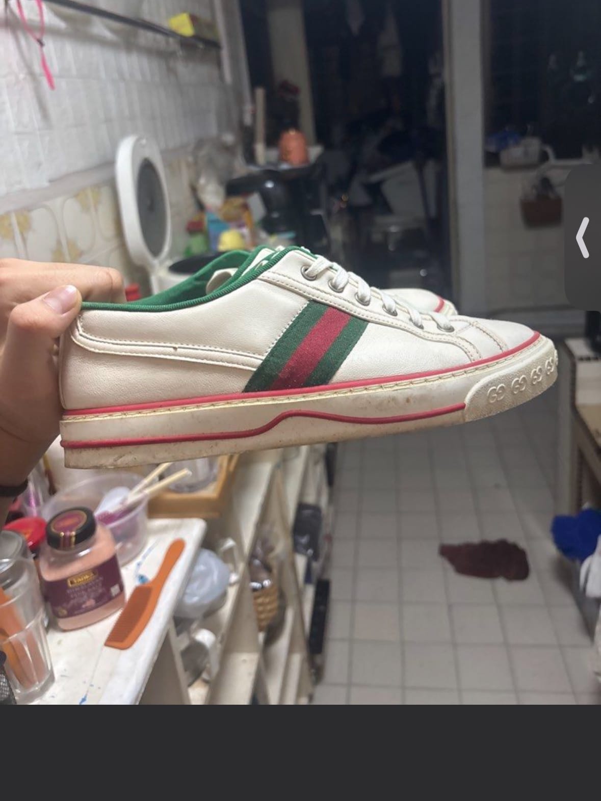 Gucci Ace Inspired White Sneakers