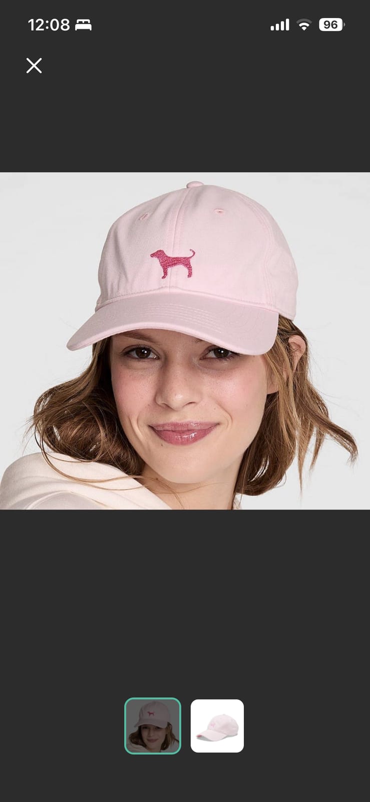 Victoria’s Secret PINK baby light pink icon logo cap 